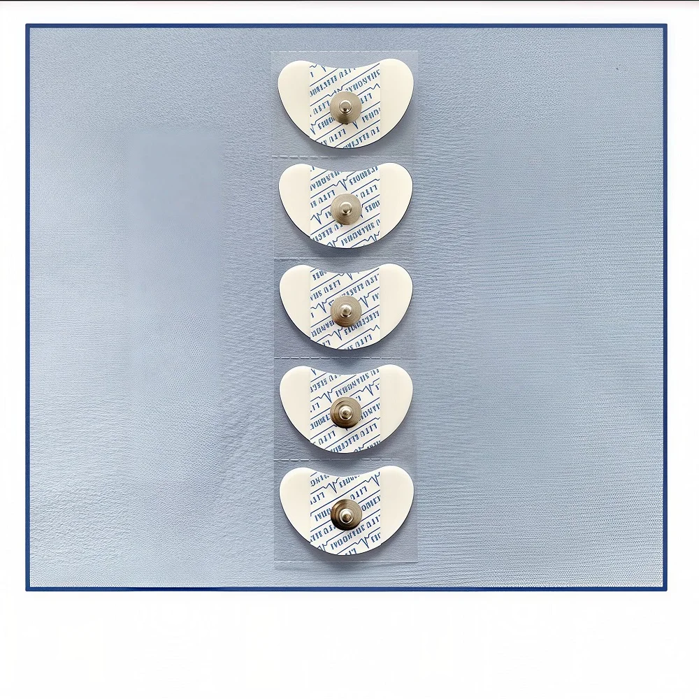 Self-adhesive Crescent Electrode of Button Patch EEG Bionic Electrical Stimulator