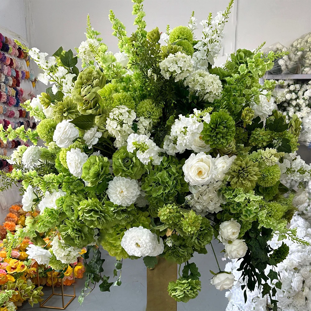 80/70/60/50/30cm Kunstmatige Roze Grote Bloembol, Tafeldecoratie voor Bruiloft Evenement Decoratie, Bloemstuk voor de Gangpaden
