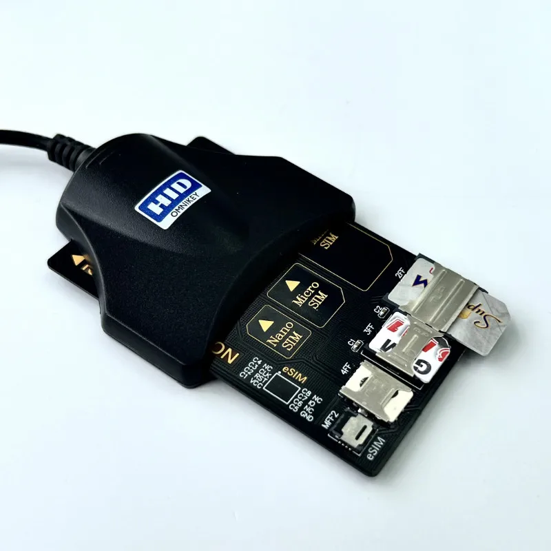 Adaptador de transferencia de tarjeta inteligente para teléfono móvil 4 en 1, tarjeta de prueba de apertura, extensión de tarjeta IC, soporte Mini Micro Nano SIM/eSIM, novedad de 2025