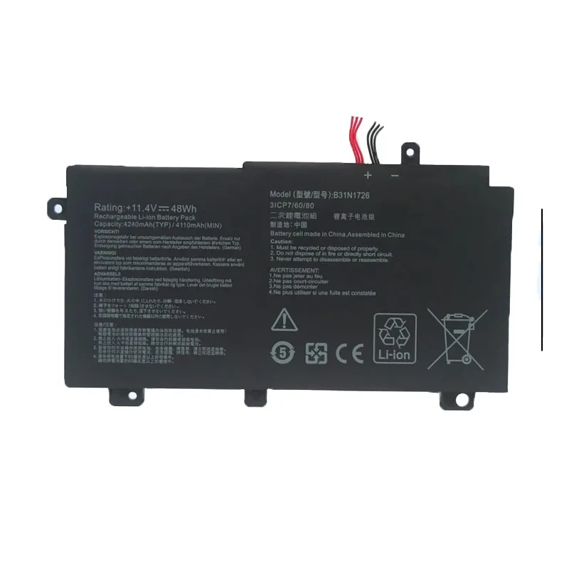 

B31N1726 Battery for ASUS TUF Gaming FX504 FX504G FX504GD FX504GE FX504GM FX505 FX505DT FX505DV FX505GE FX80 FX80G FX80GD FX80GE