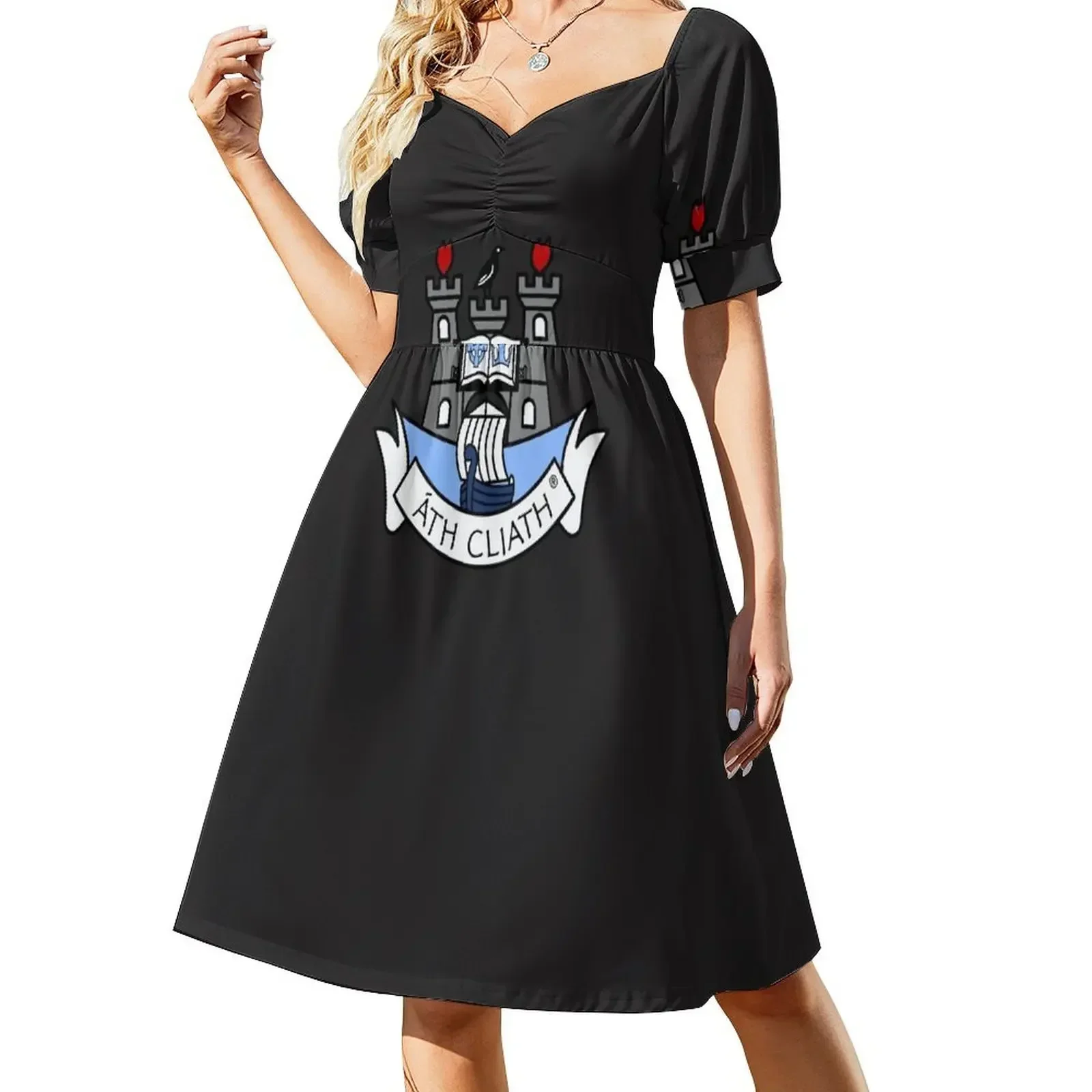 Dublin GAA Logo T-Shirt Sleeveless Dress evening dress women dress party night