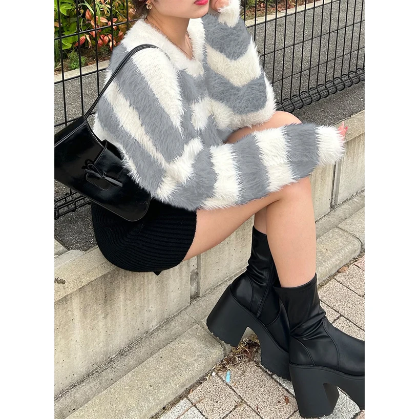 Thi Knitted Long Ha… - image