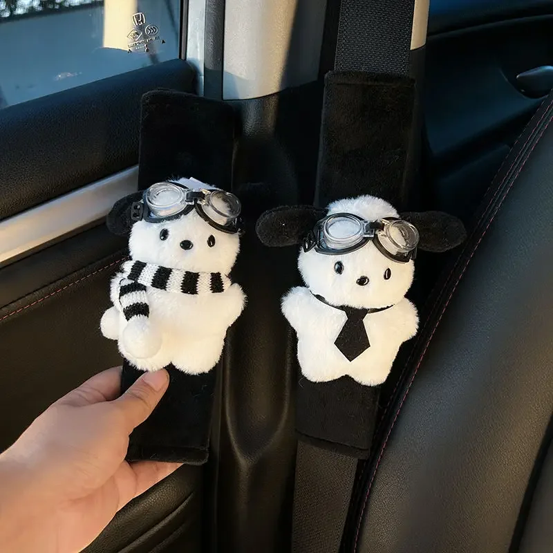 

Car Safety Belt Shoulder Protector Cute Condom Decorative Cover Soft Anti-stranglehold Couple Car Car Protection for Women