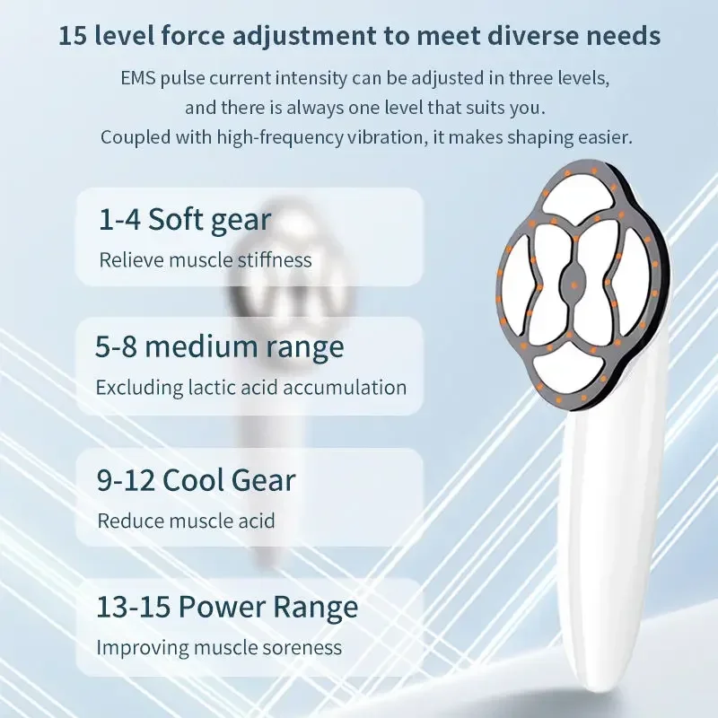 الاستخدام المنزلي معدات التجميل اللاسلكية الدهون الموقد الأشعة تحت الحمراء التدفئة فقدان الوزن مدلك RF EMS مايكرو الحالي آلة تخسيس الجسم