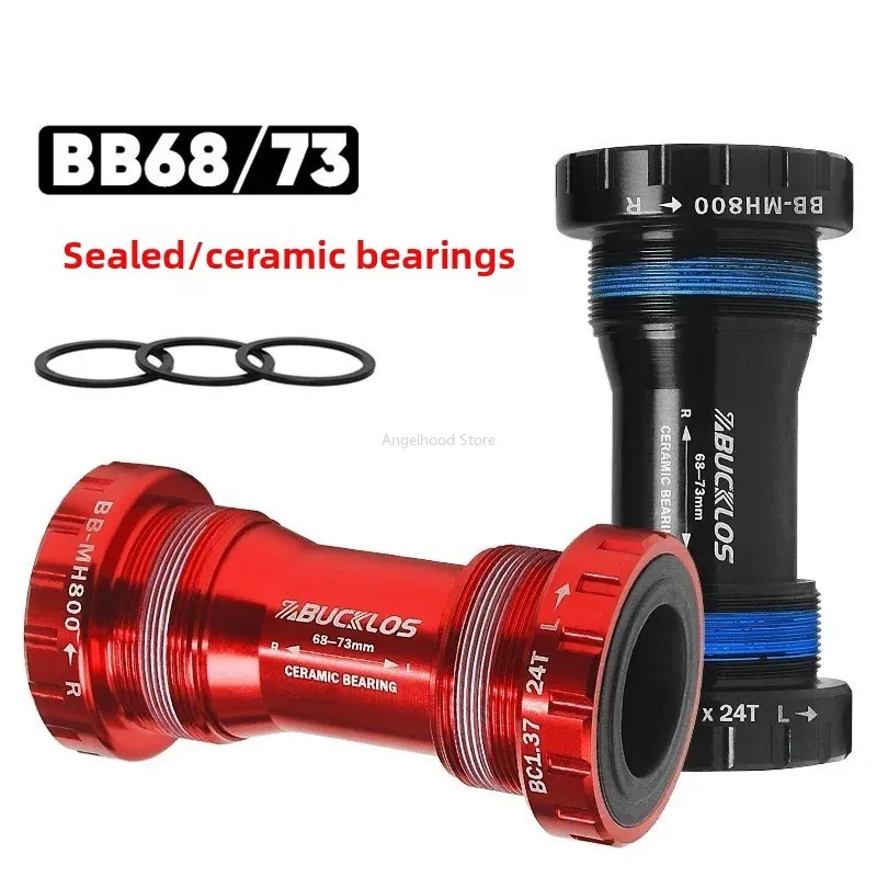 

BB68/73 мм резьбовой нижний кронштейн для велосипеда, керамический подшипник, MTB, дорожный велосипед, герметичный нижний кронштейн для велосипеда, часть велосипеда
