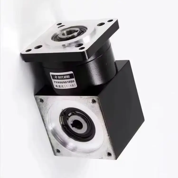 Right Angle Planetary Gearbox 60 Servo Output 90 Degree Hole Stepper Motor Level Reducer First-Second Stage for Robotics