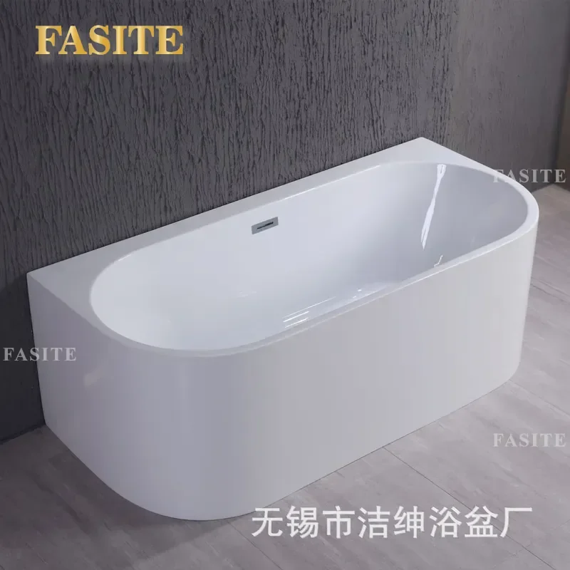 For Bathtub Narrow Side Large Rounded Corners Against Wall No Sanitary Dead Ends  Adult Household