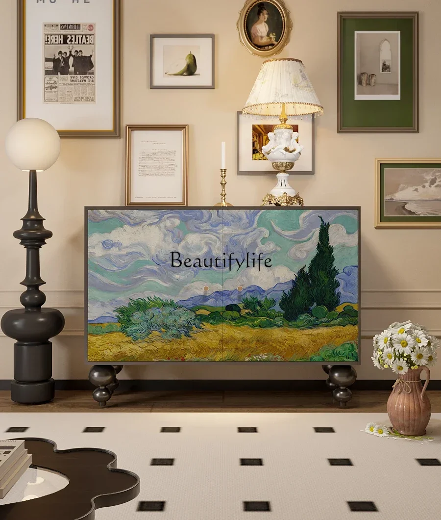 

FG43*Solid wood porch cabinet modern aisle household multi-functional shoe cabinet storage