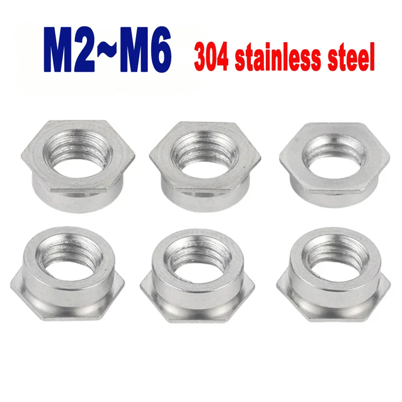 M2 M2.5 M3 M4 M5 M6 Self Clinching Flush Nut , 304 Stainless Steel Flush Nuts , Pem Unified Self-Clinching Insert Nut