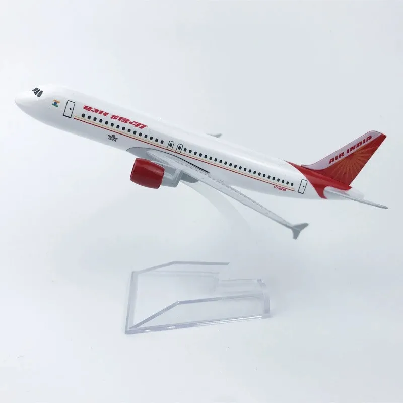 A320 16 سنتيمتر الخطوط الجوية الهندية 320 نموذج طائرة مع معدات الهبوط سبيكة معدنية دييكاست نموذج طائرة لعبة طائرة هدية نموذج Aviatio