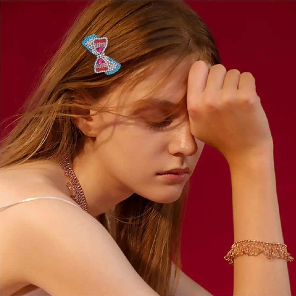 

Butterfly Ornament Hairpins DIY Diamond Painting Handmade Material Package Women's Diamond Jewelry Hairpin Birthday Gift