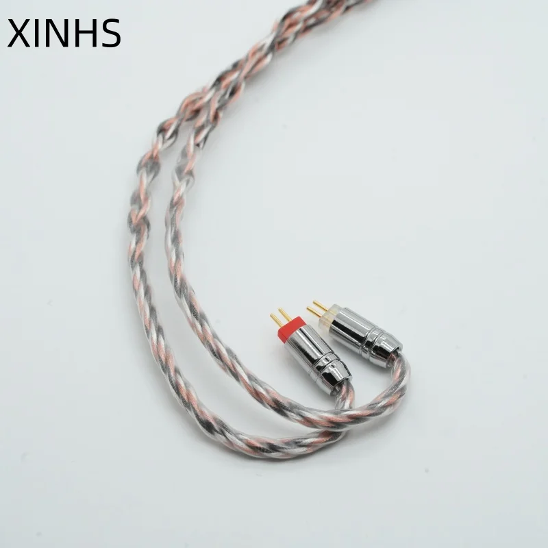 XINHS F14 8-adriges 7N versilbertes OCC+Graphen OCC Kopfhörer-Upgrade-Kabel – Detail 6