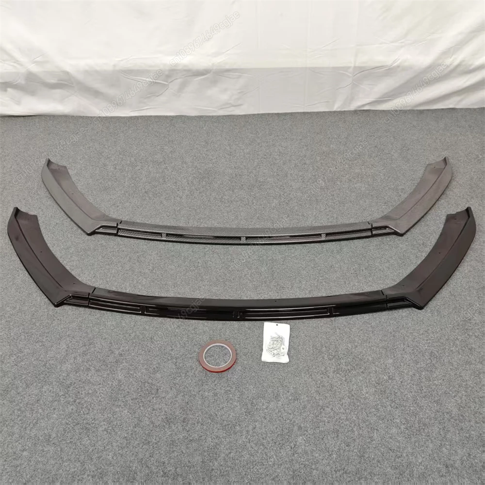 Car Front Bumper Lip Splitter Maxton Style For Seat Leon MK3 MK3.5 2012-2019 ABS Gloss Black Body Kit Spoiler Accessories Tuning view 4