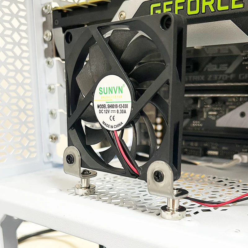 

Вентилятор радиатора корпуса General M4, вертикальный магнитный всасывающий винт, гайка, вентилятор, фиксированный шкаф, рассеивание тепла, модификация «сделай сам»