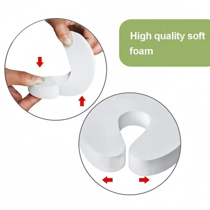 6Pcs Baby Safety Door Stopper Newborn Furniture Protector Anti-pinch Hand Child Lock Finger Pinch Guard Proof Door Slam Stopper image 6