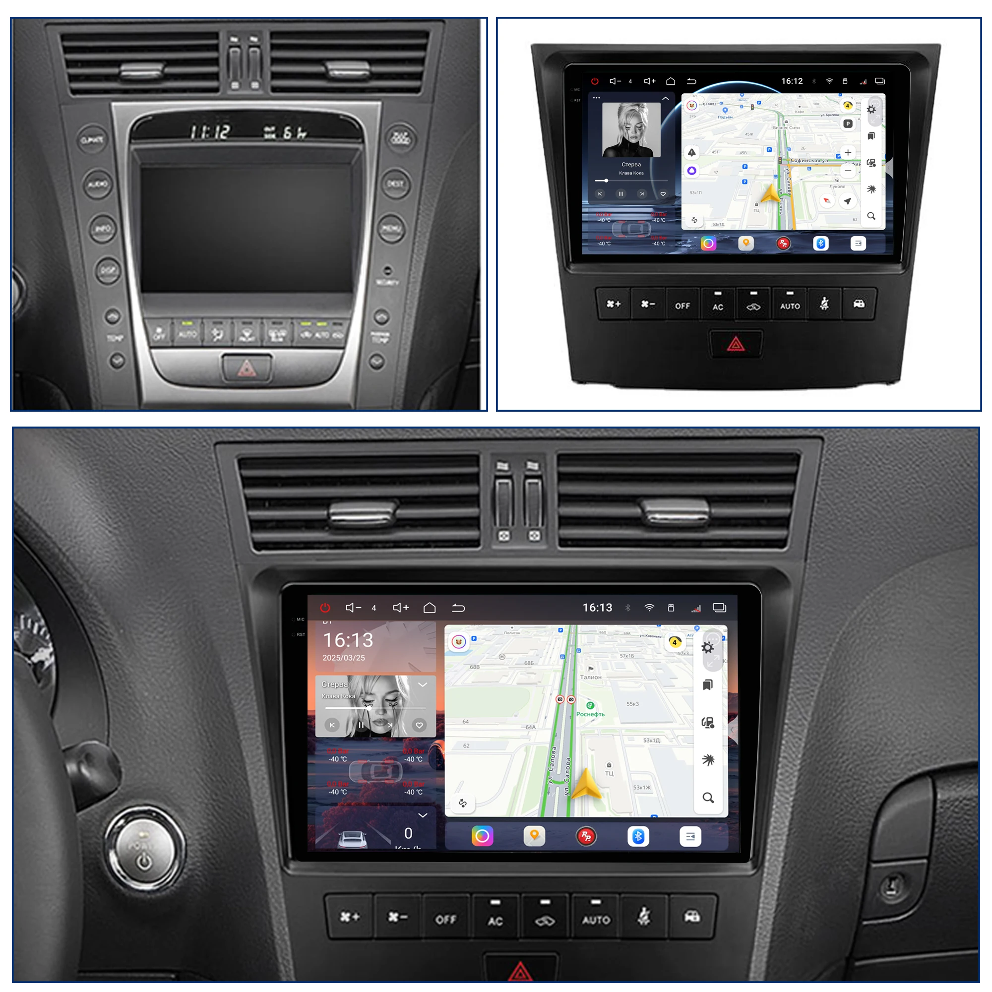 Redpower Crystal Sound 850 Pro Max Android Car Radio Player Screen for Lexus GS300 S190 GS350 GS400 GS430 GS450h GS460 GS 300