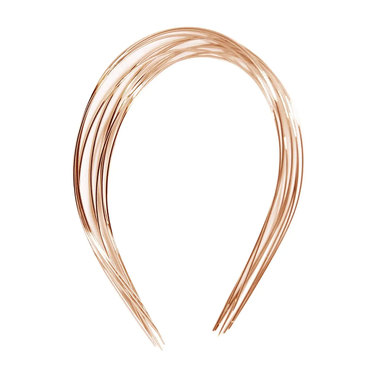 10Pcs Smooth Metal Hair Hoop Wire Frame Hairband DIY Craft No Teeth Blank Headband Base for Daily Use Hair Bow Men Women Cosplay