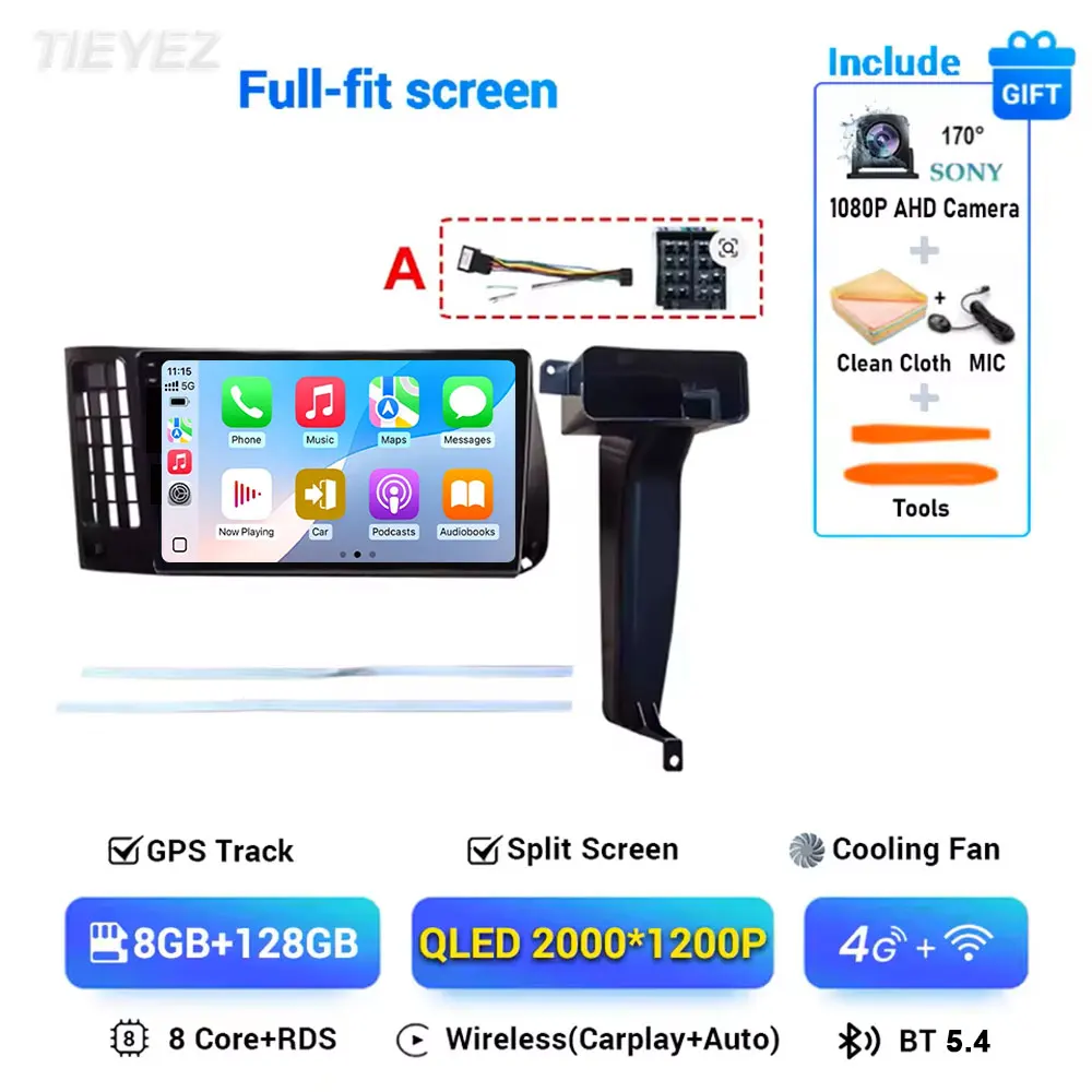 Android 15 voor VW Volkswagen Golf 3 1992-1993 2K Carplay autoradio multimediaspeler navigatie stereo GPS 4G WIFI BT DSP