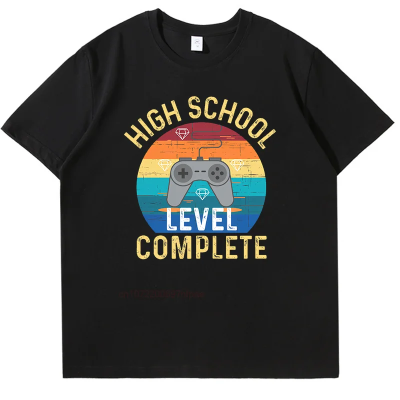 High School Level Complete Gamer T-Shirt Summer Tops & T-Shirt New Arrival Goods New Shirts And T-Shirts Cotton Men's T-Shirts