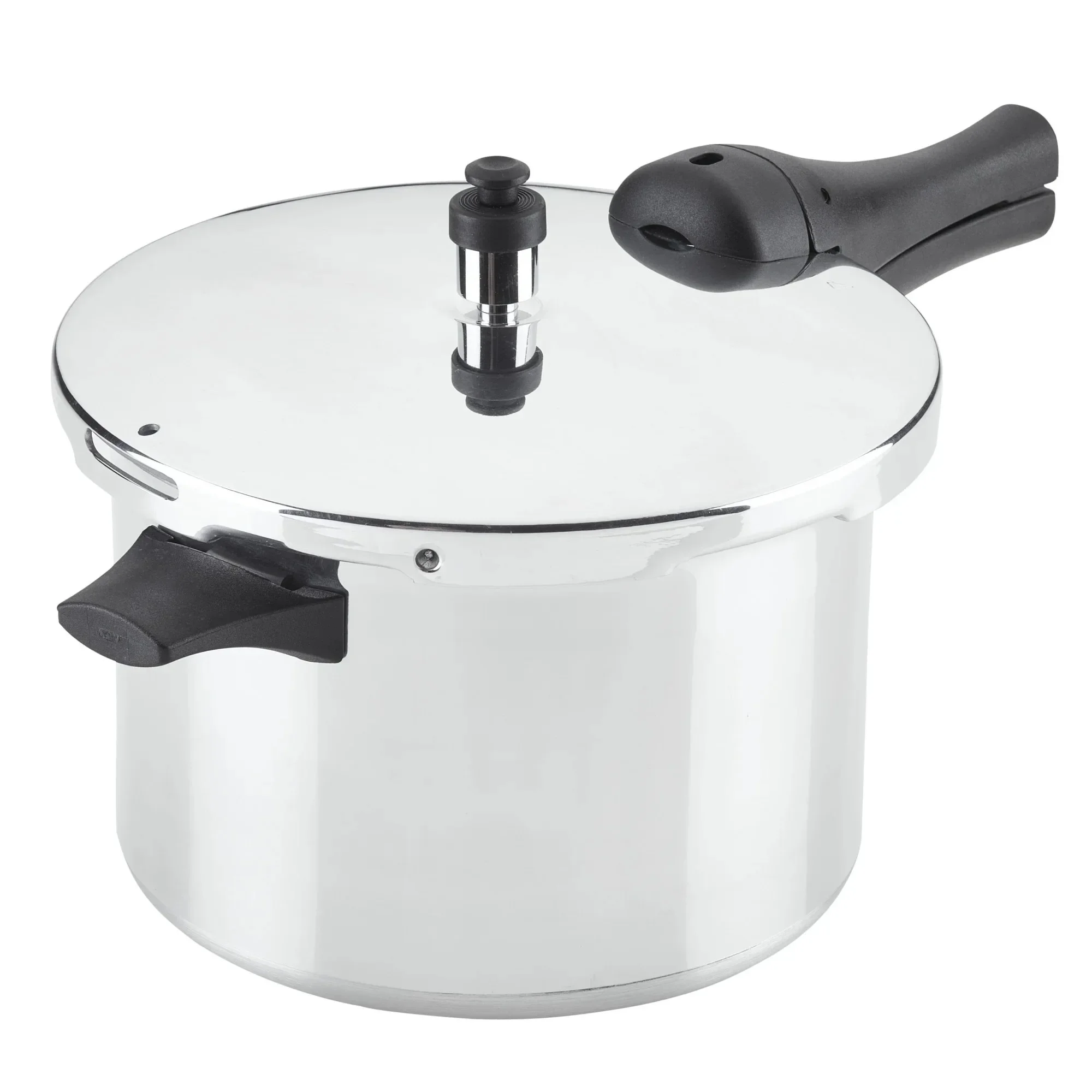 

6QT Silver Aluminum Pressure Cooker, Stovetop & Induction Compatible, Metal Utensil Safe for Fast Cooking, Soups & Stews