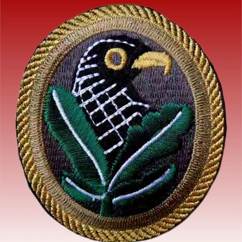 Vintage Style Costume Collar Badge For Jacket Accessories Embroidered Chapter Patch For Cosplay Stage Performance Show