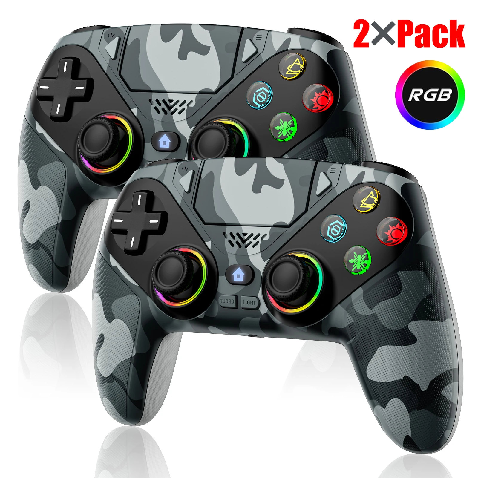 Controller voor Playstation 5 PS5/PS5 Pro/Slim/PC Gamepads met Hall Effect RGB draadloze gamecontroller joystick Marco/Turbo programma