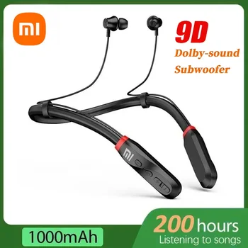 Xiaomi 9D Stereo Wireless Bluetooth Earphones 200 Hour Play Neckband Waterproof TWS Bluetooth 5.1 Headphones Headphone With Mic