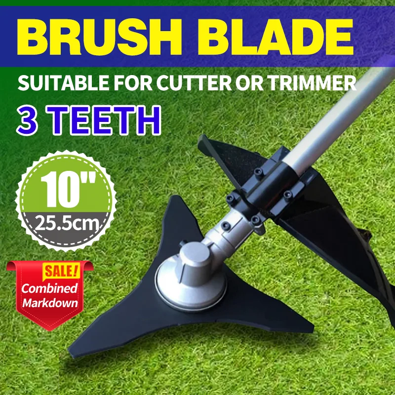 

1.6mm Three-tooth Tip Blade Lawn Mower Parts Grass Cutter Blade Brush Cutter Accessories Garden Tool Trimmer Tools