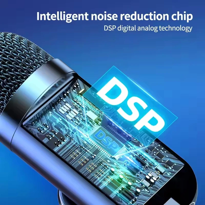 USB Wired Professional Condenser Microphone Mic For PC Laptop Computer Gaming Mini Accessories Karaoke Sound Home Room Kit Gamer