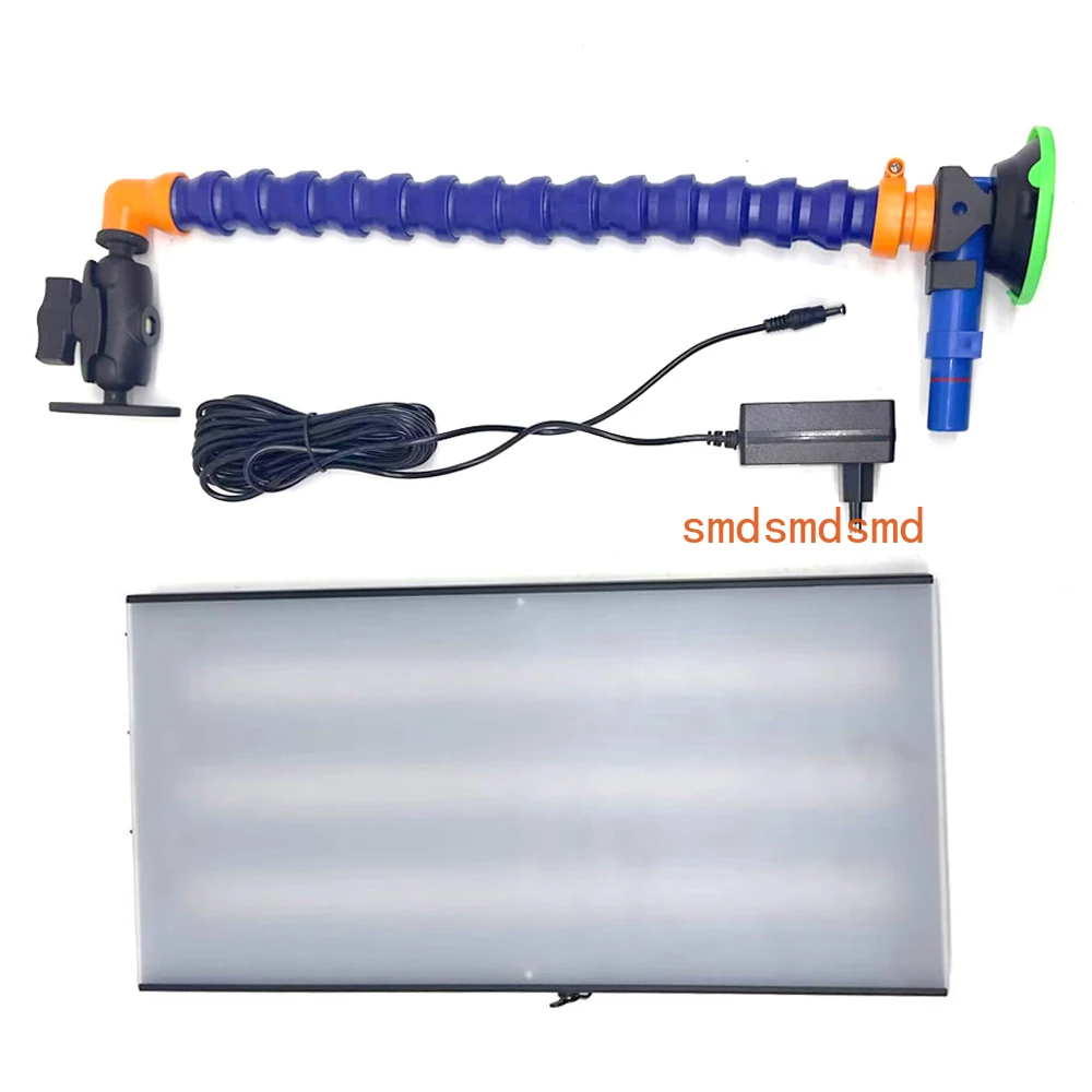 

Лампа 3-дюймовый насос на присоске 6 светодиодных полосок, линия регулировки доски, лампа для кузова автомобиля, без покраски, ремонт вмятин