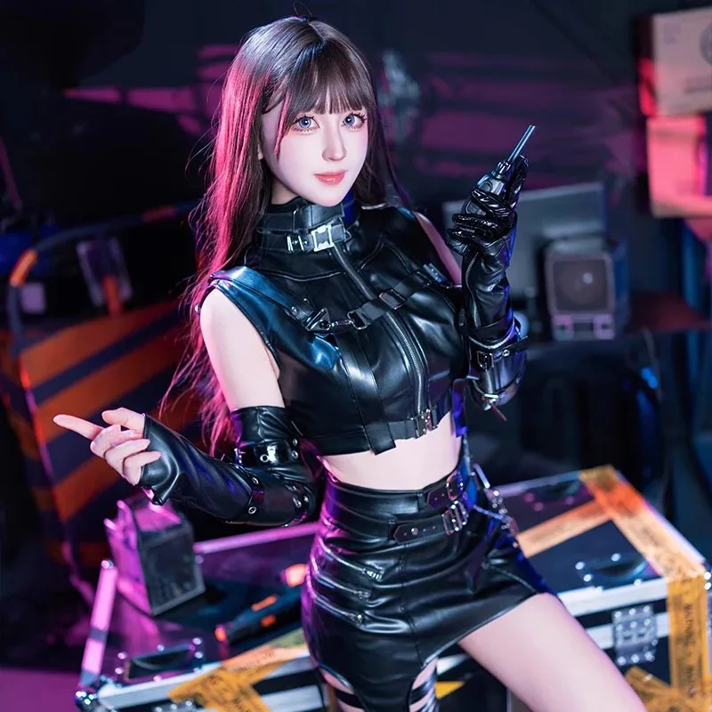 

Love and Deepspace Heroines Cosplay Costume Night Veil Silent Companion New Combat Outfit Hunter Uniform Tail Halloween Women