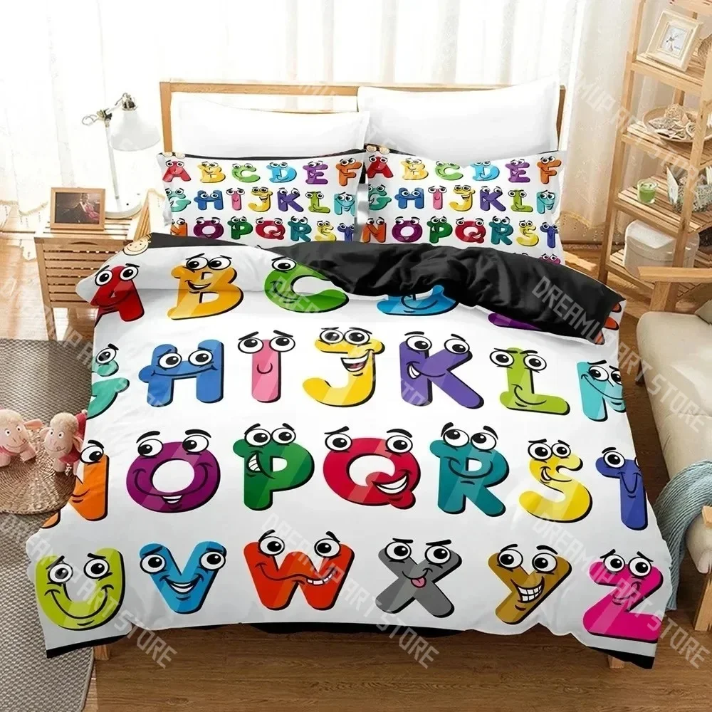 set-di-biancheria-da-letto-con-motivi-alfabetici-e-cartoni-animati-disponibile-in-varie-misure-per-camere-dei-bambini