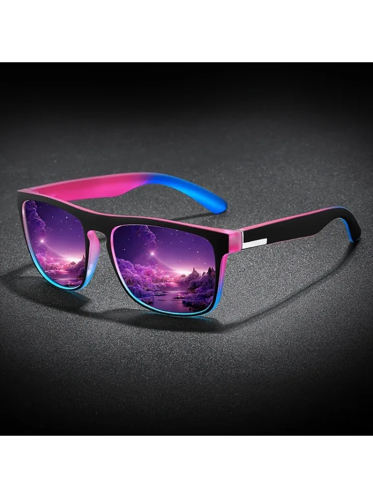 Mode fantaisie lunettes de soleil polarisées hommes femmes luxe conduite pêche voyage Vintage carré lunettes de soleil pour homme UV400 lunettes