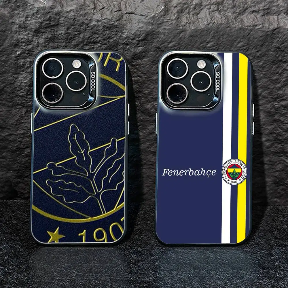 

Cool T-Turkey Fenerbahce-s Pattern Phone Case For iPhone 17,16,15,14,13,12,Pro MAX Black Matte Shockproof Cover