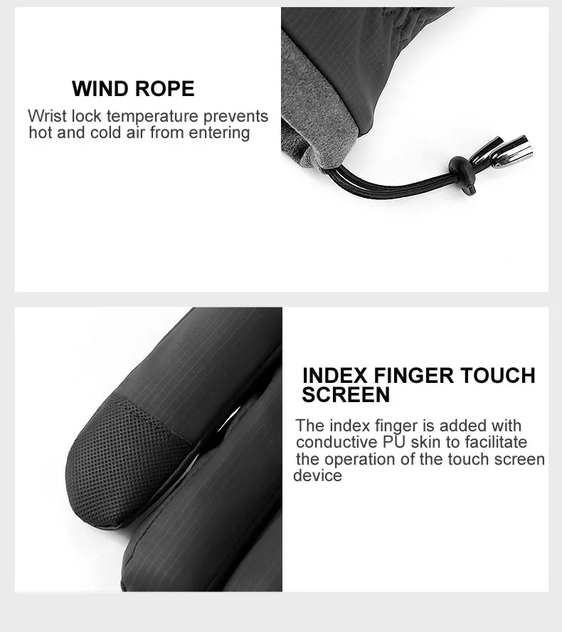 Unisex Touch Screen Winter Gloves With Fourchettes For Sports Windproof Warm Durable Perfect For Fishermen Outdoor Adventures