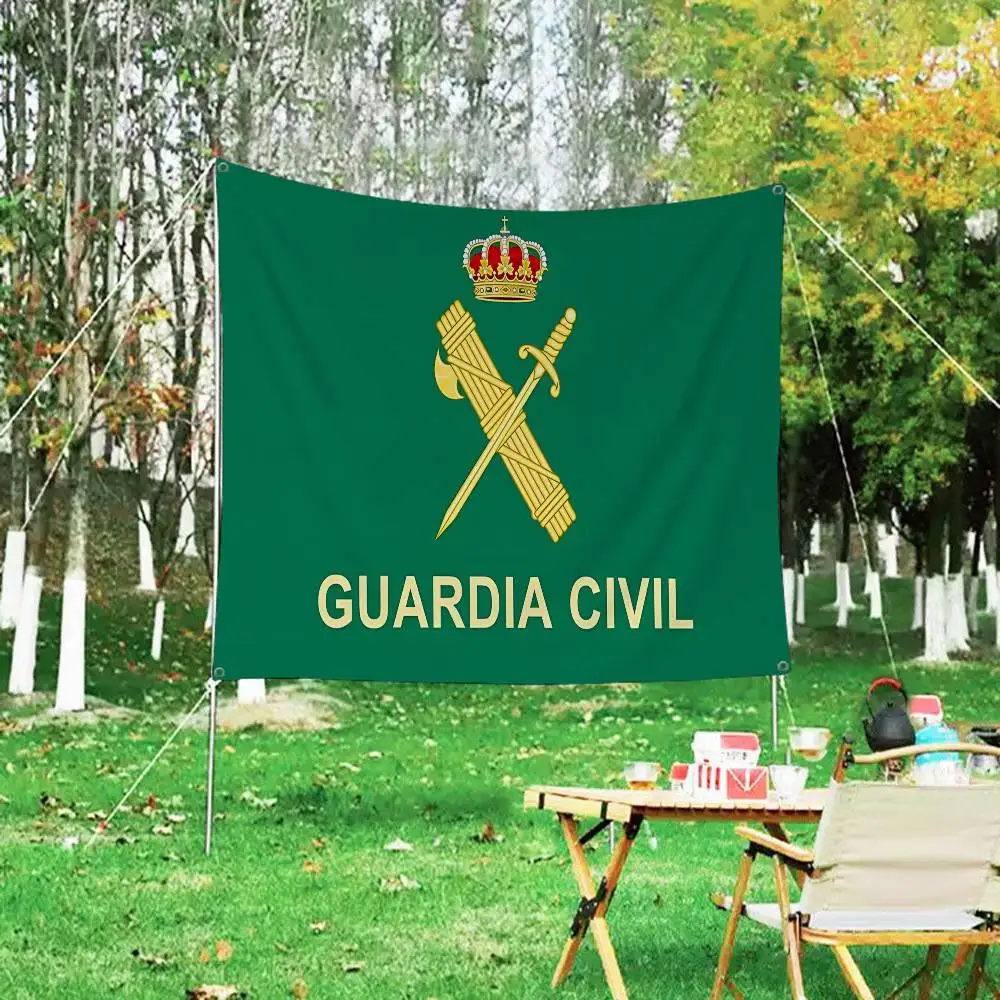 S-Spanish C-Civil G-Guard Retro Flags Multiple Choice Living Studio Booth Interior Decoration Banner