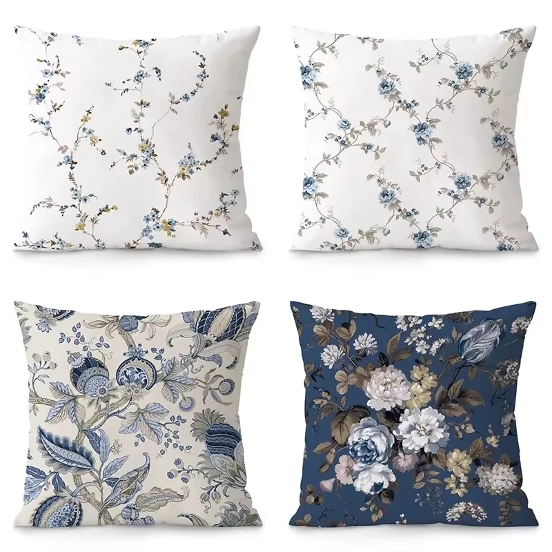 

A simple flower hug pillowcase Nordic style home decoration versatile durable pillowcase pillow case elegant pattern pillowcase