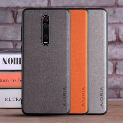 Textile Case for Xiaomi mi9T mi 9T Pro Soft TPU with Hard PC 3in1 material perfect touching feel