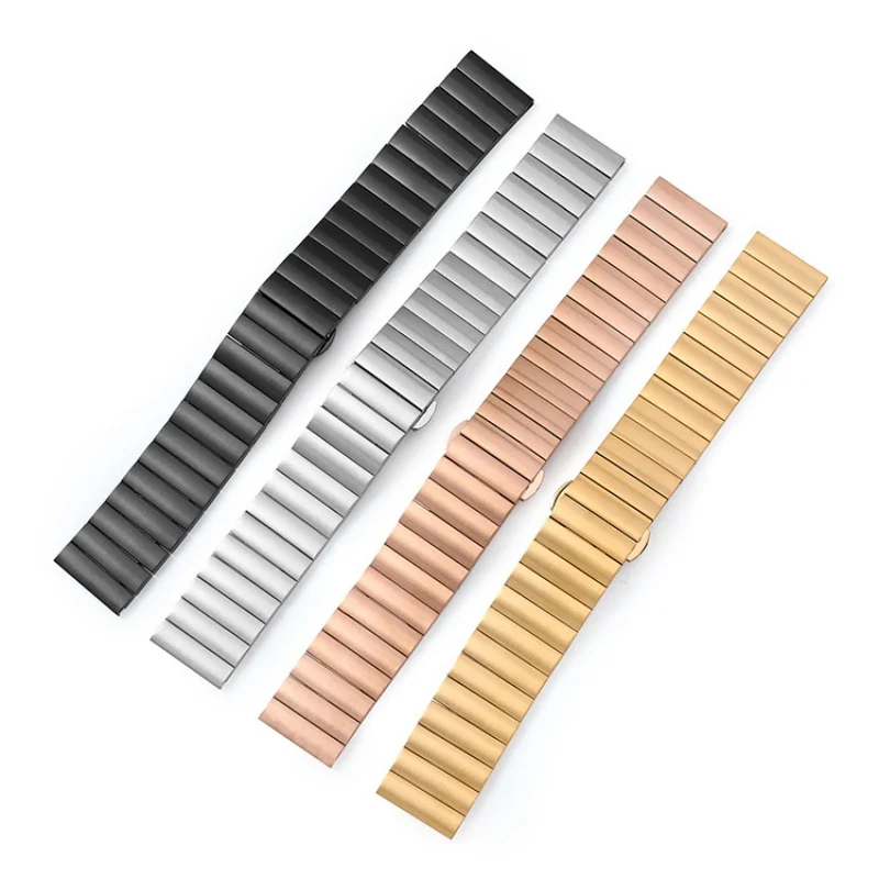 

20mm 22mm Quick Release Solid Waterproof Watch Strap Metal Folding Butterfly Watch Buckle Band for Universal Watch Bracelet