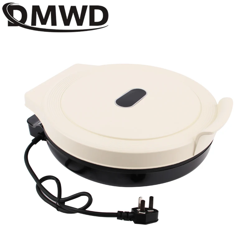 DMWD Electric Baking Pan Double Sided Heating Non-stick Coating Crepe Maker Pizza Bake Grill Pancake Griddle Heating Skillet