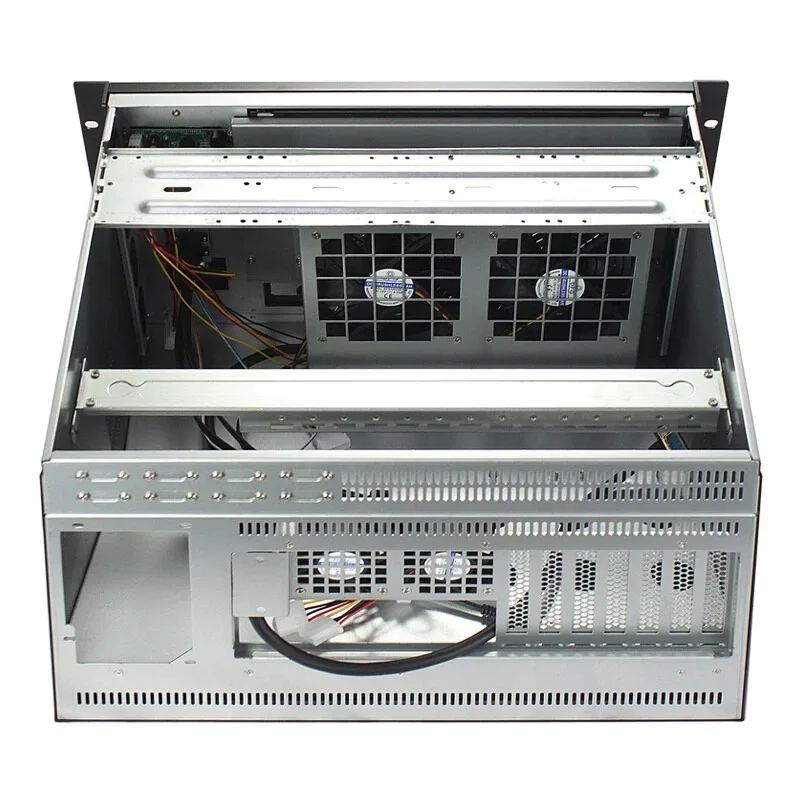 Industrial 6U PC ATX Server Case with Touch Screen VGA & Fan for CCTV Server Chassis in Stock!