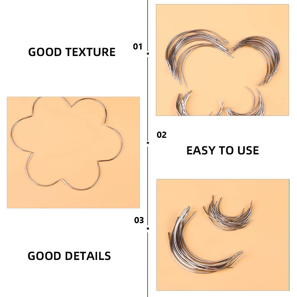 

96Pcs Curved Big Eye Sewing Needles Stainless Steel Hand Embroidery Upholstery Making Craft Repair Sewing Needle