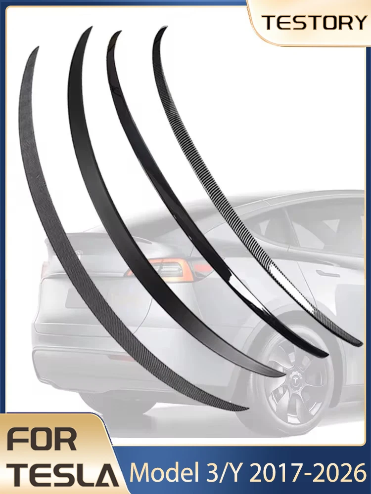 Spoiler do Tesla Model Y Juniper Akcesoria Spoilery Skrzydła do Tesla Model 3 Highland Akcesoria 3/Y 2017-2026 Materiał ABS — zdjęcie 2