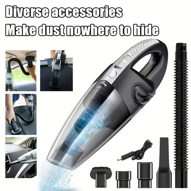 

New Portable Wireless Vacuum Cleaner, Powerful Suction Rechargeable Handheld Vacuum Cleaner, Quick Charge for Car Home Pet Hair