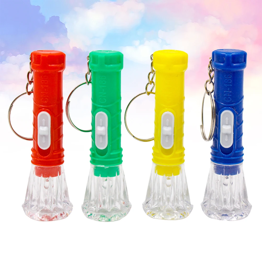 Ensemble de Mini torche électrique 13 pièces, construction en plastique robuste avec anneau en métal, lampes de poche pour enfants, veilleuse Portable amusante, porte-clés