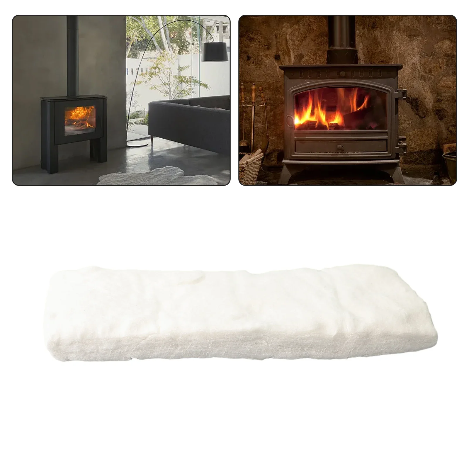 Esponja de cerámica espaciadora para chimeneas, reemplazo de accesorios, Color blanco, mejora del hogar, alta temperatura, 1 unidad
