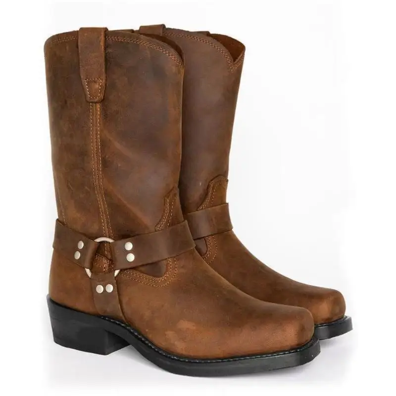 

Женские морские ботинки, мужские сапоги до середины икры с квадратной головкой, трансграничные новые сапоги выше колена на плоском каблуке, материал EVA