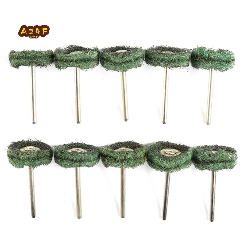

A24F-Abrasive Wheel Buffing Polishing Wheel Set Nylon Fiber Brushed Grinding Head Fit For Dremel Rotary Tool