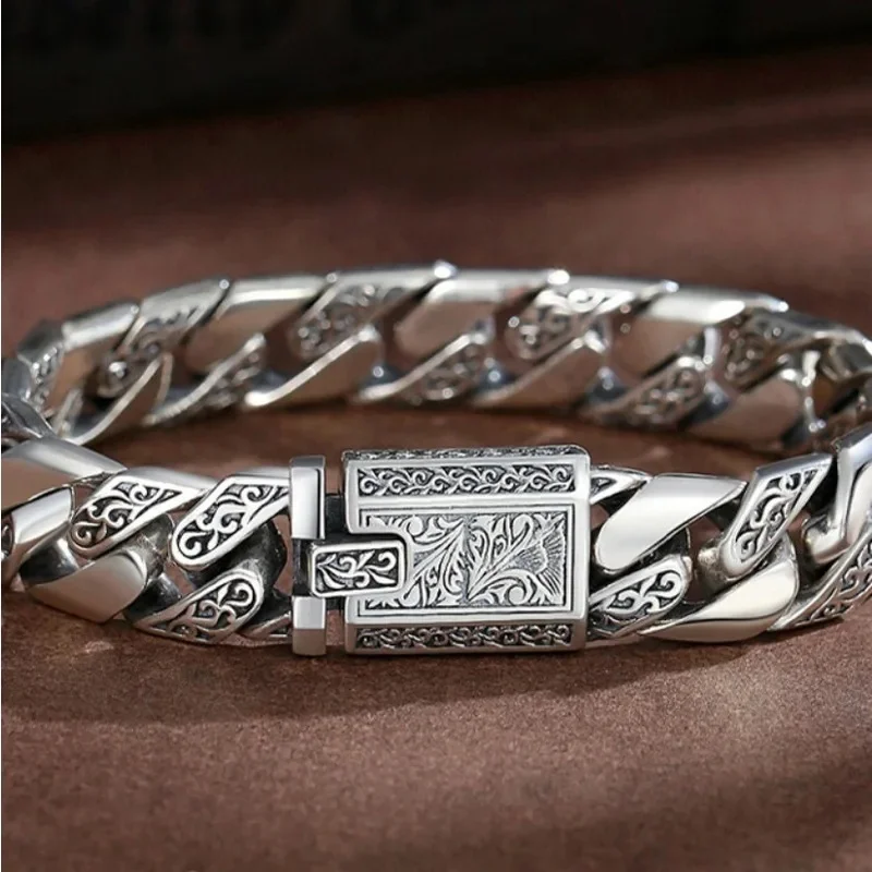 YISON High Quality Timeless Buckle Retro Punk Tank Men's Bracelet Creativity Gift Luxury Jewelry