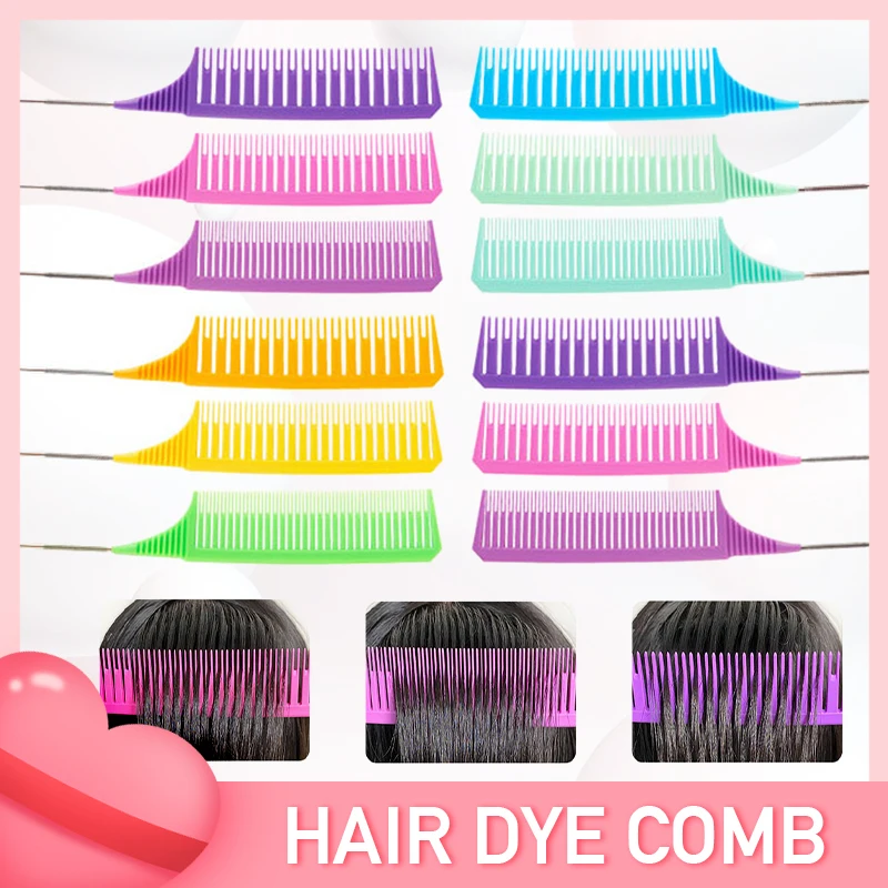 3Pcs Hairbrush Hair Styling Combs Tailed Comb Set Coloring Dyeing Comb Sectioning Highlighting Weaving Cutting Hairdressing Tool